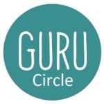 Teal colored circle with words Guru Circle